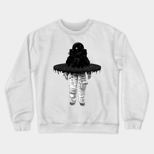 Black Hole Crewneck Sweatshirt by victorcalahan